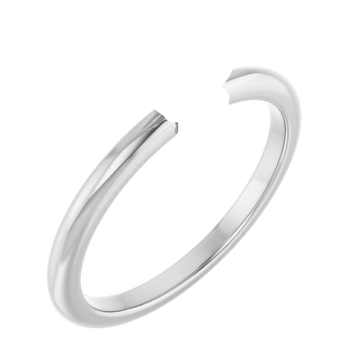 Double Claw-Prong Engagement Ring