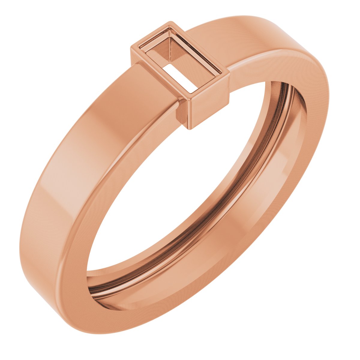 Lightweight Bezel-Set Solitaire Ring