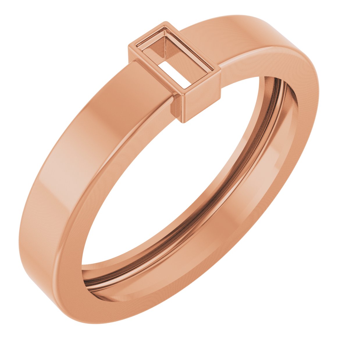 Lightweight Bezel-Set Solitaire Ring