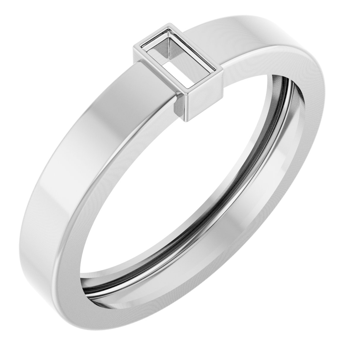Lightweight Bezel-Set Solitaire Ring