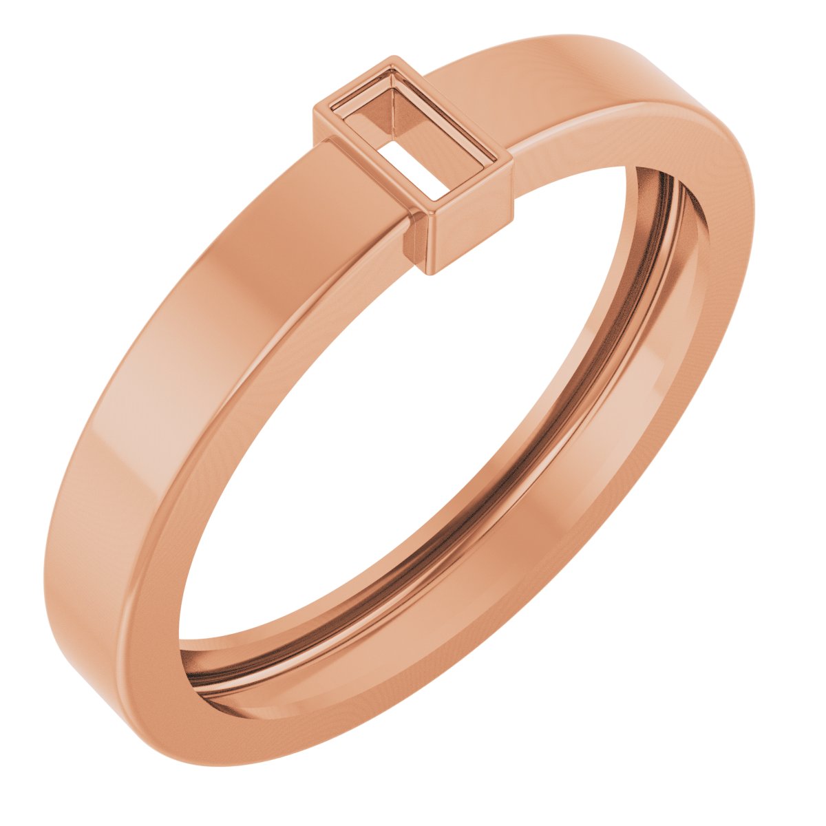 Lightweight Bezel-Set Solitaire Ring