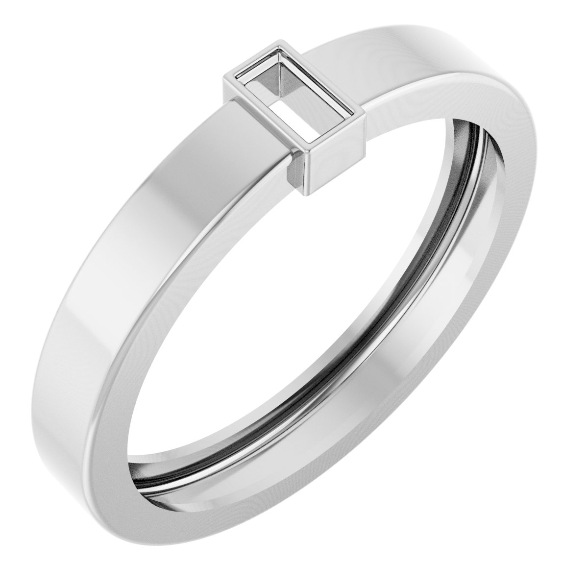 Lightweight Bezel-Set Solitaire Ring