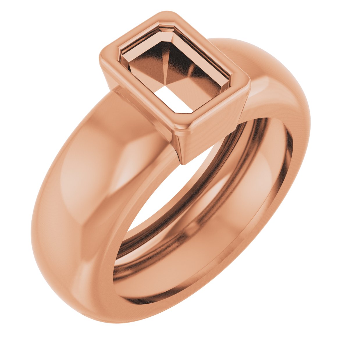 Bezel-Set Lightweight Solitaire Ring