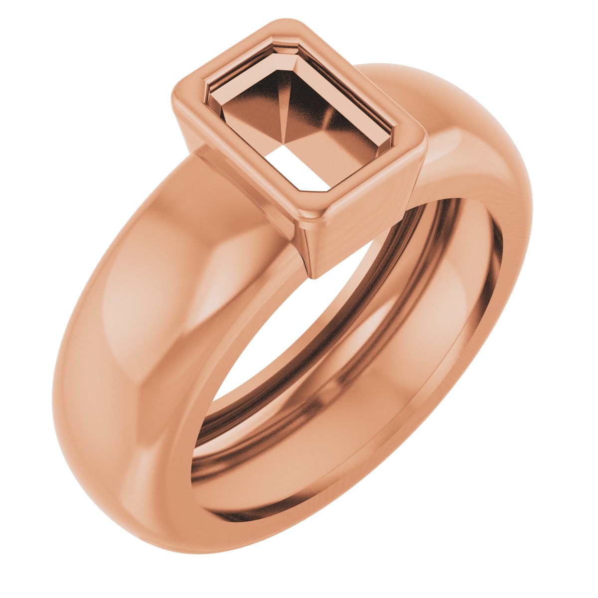 Bezel-Set Lightweight Solitaire Ring