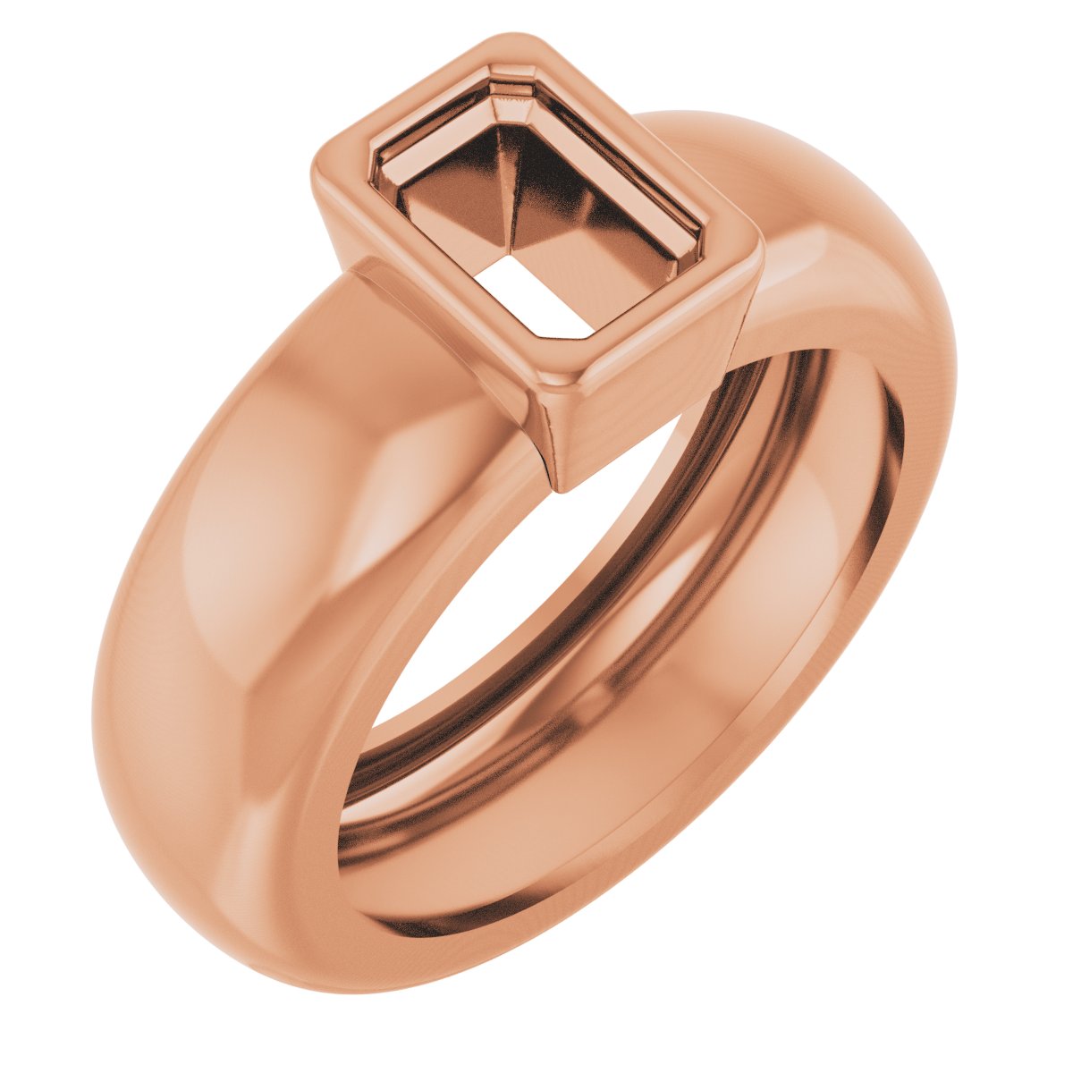 Bezel-Set Lightweight Solitaire Ring