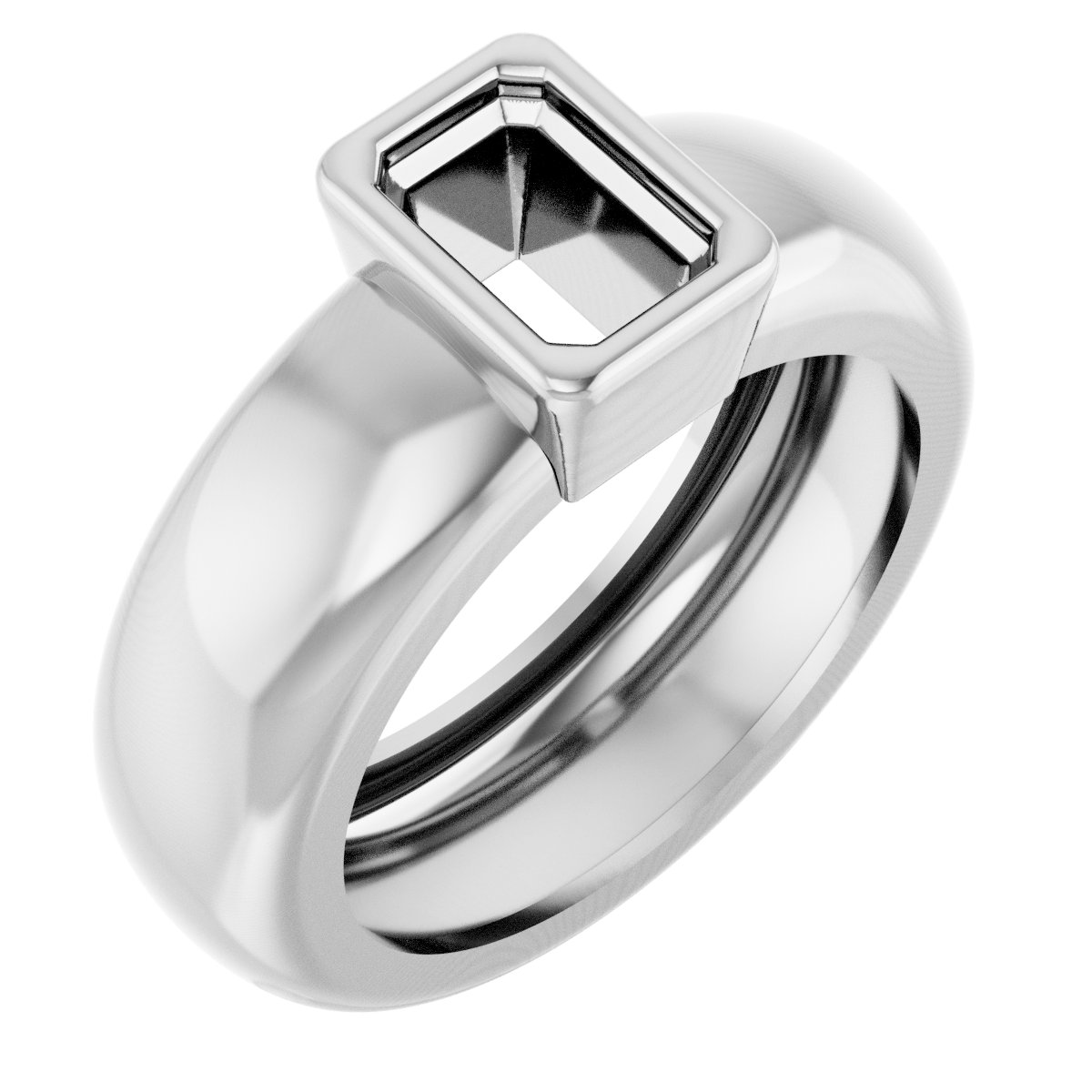 Bezel-Set Lightweight Solitaire Ring