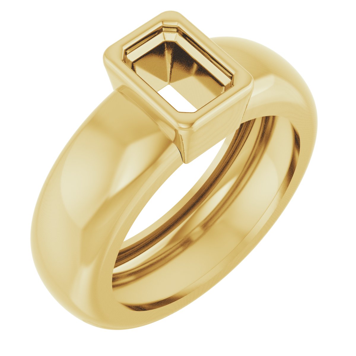 Bezel-Set Lightweight Solitaire Ring