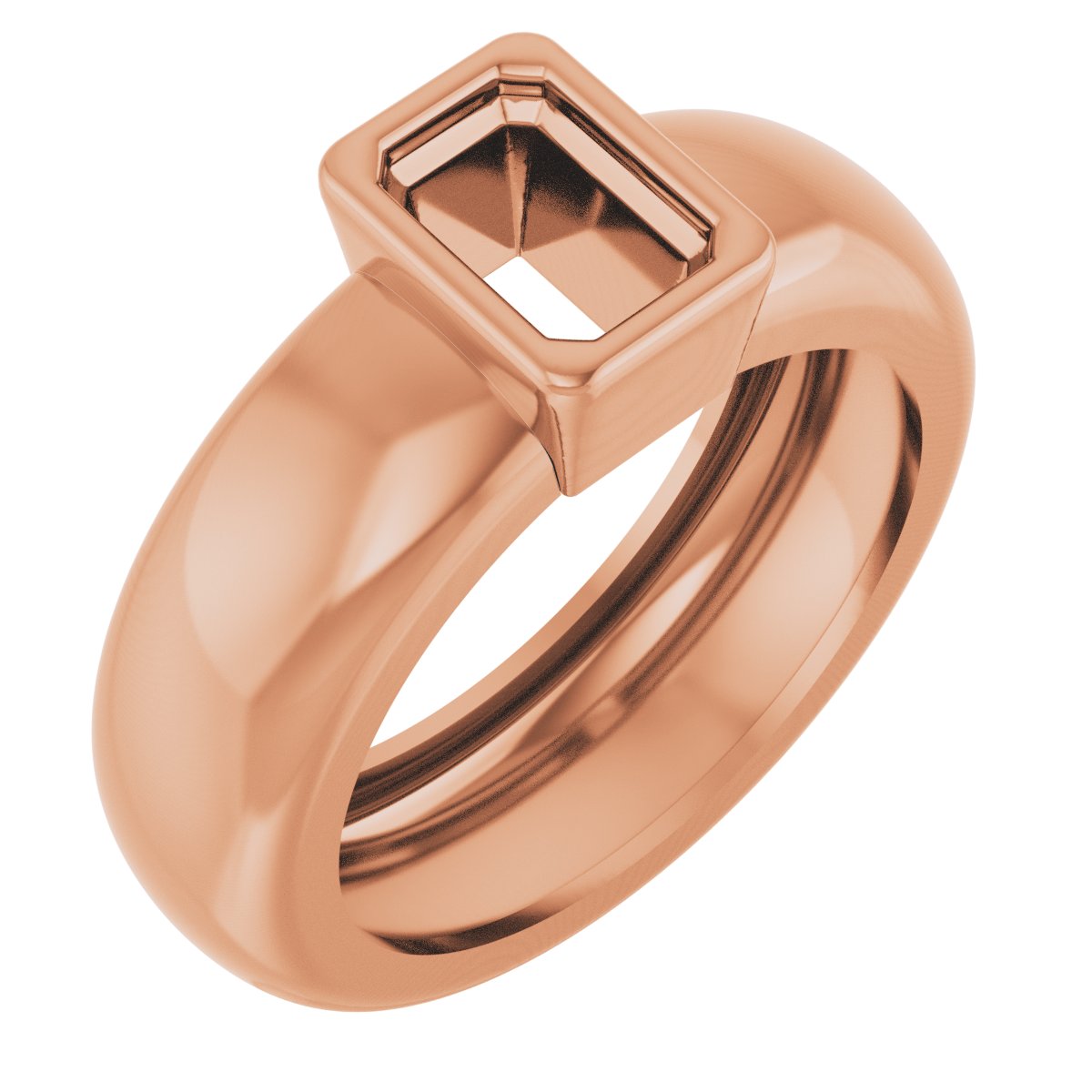 Bezel-Set Lightweight Solitaire Ring