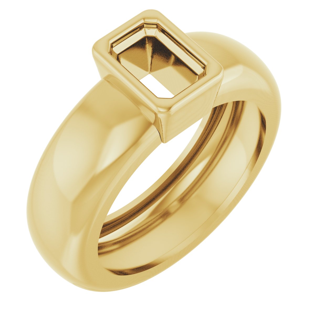 Bezel-Set Lightweight Solitaire Ring