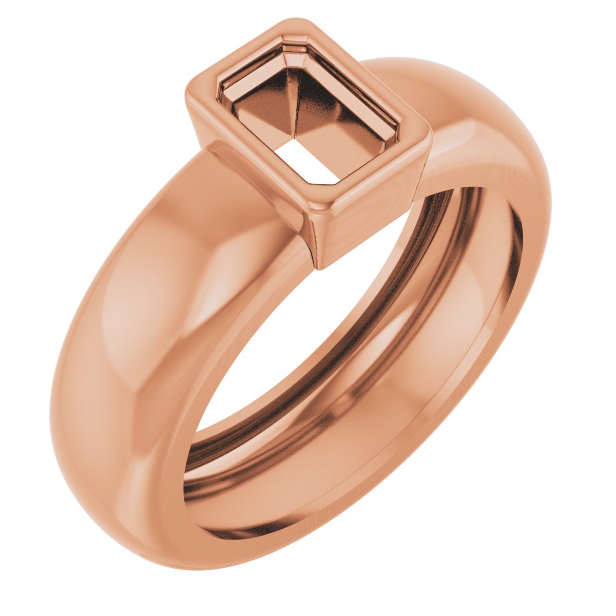 Bezel-Set Lightweight Solitaire Ring