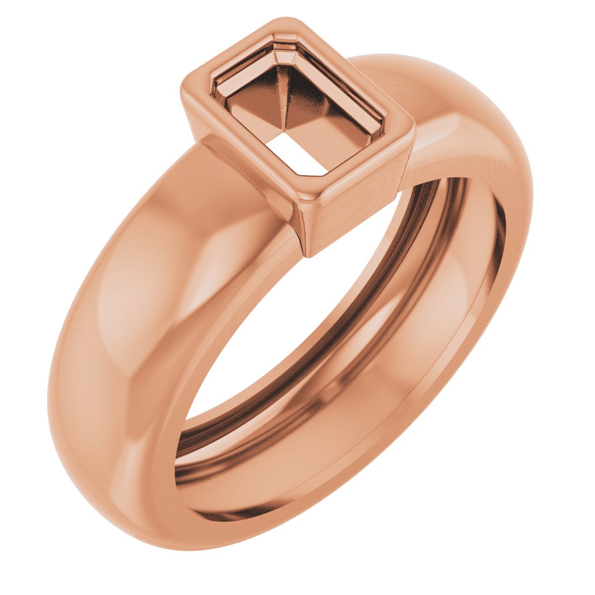 Bezel-Set Lightweight Solitaire Ring