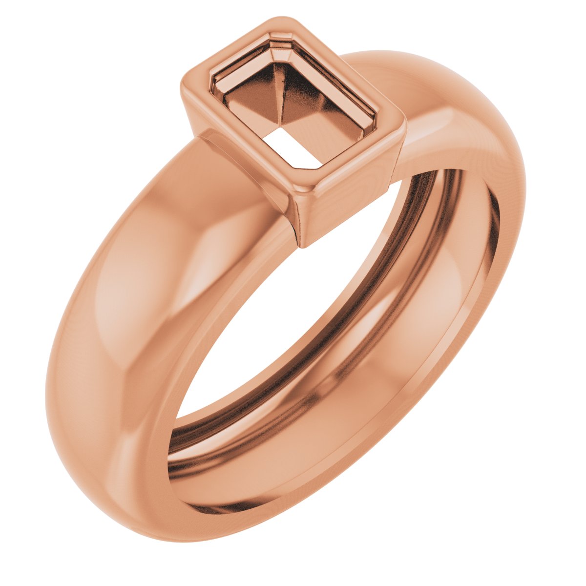 Bezel-Set Lightweight Solitaire Ring