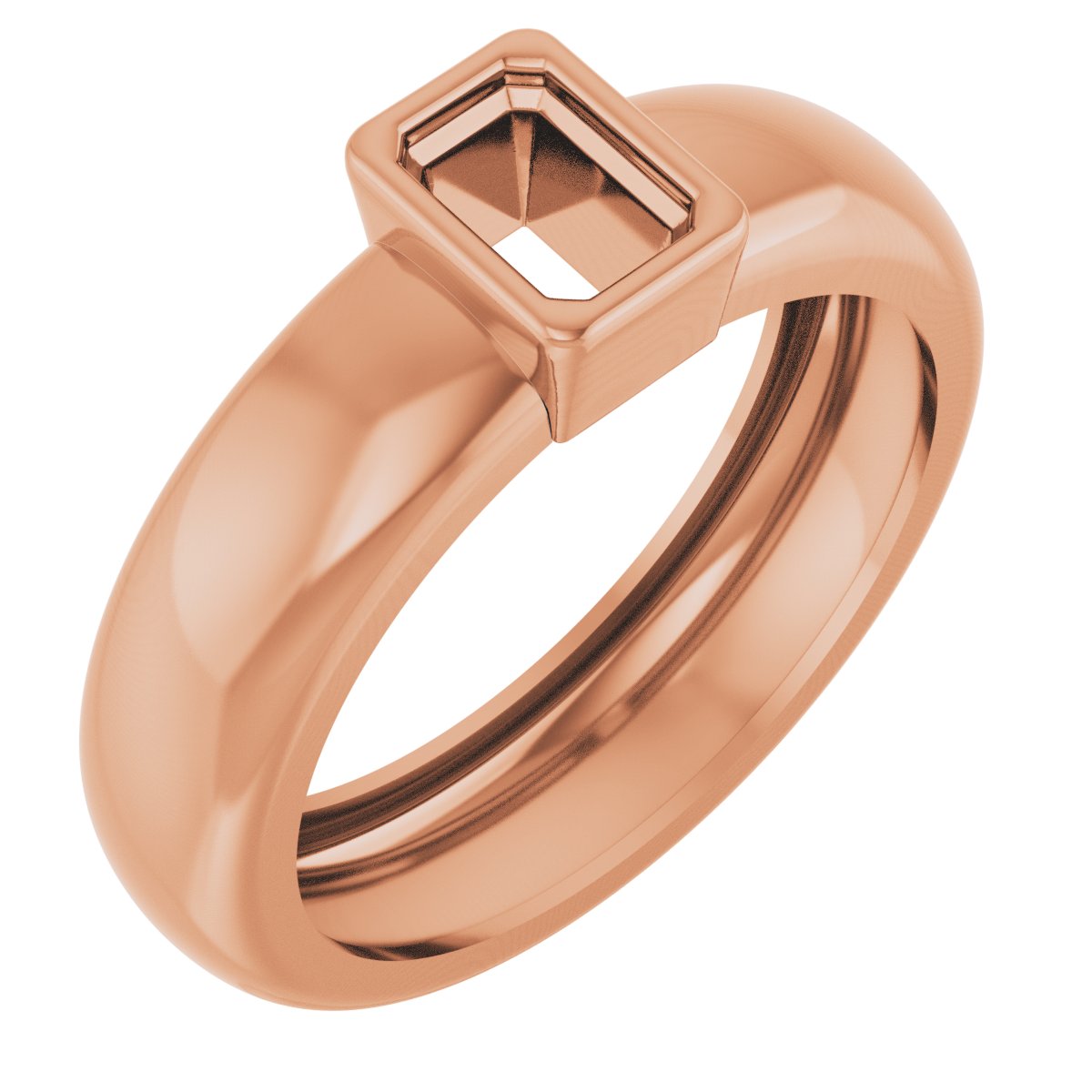 Bezel-Set Lightweight Solitaire Ring