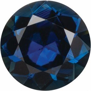 5 mm Round Diamond-Cut B Natural Blue Sapphire | Stuller