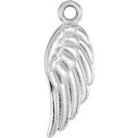 Sterling Silver 19.7x5.5 mm Angel Wing Dangle