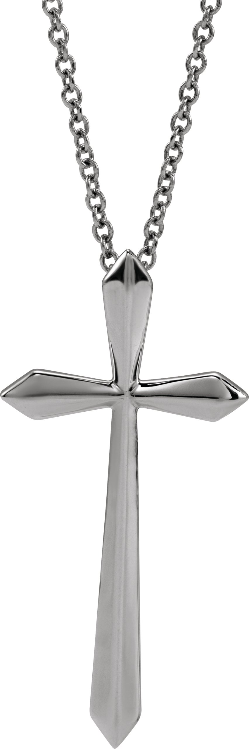 Elongated Cross Necklace or Pendant