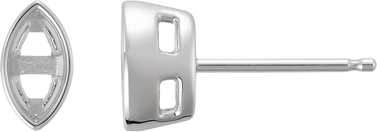 Lightweight Bezel-Set Stud Earrings