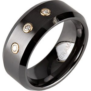 Beveled-Edge Band with Satin Finish
