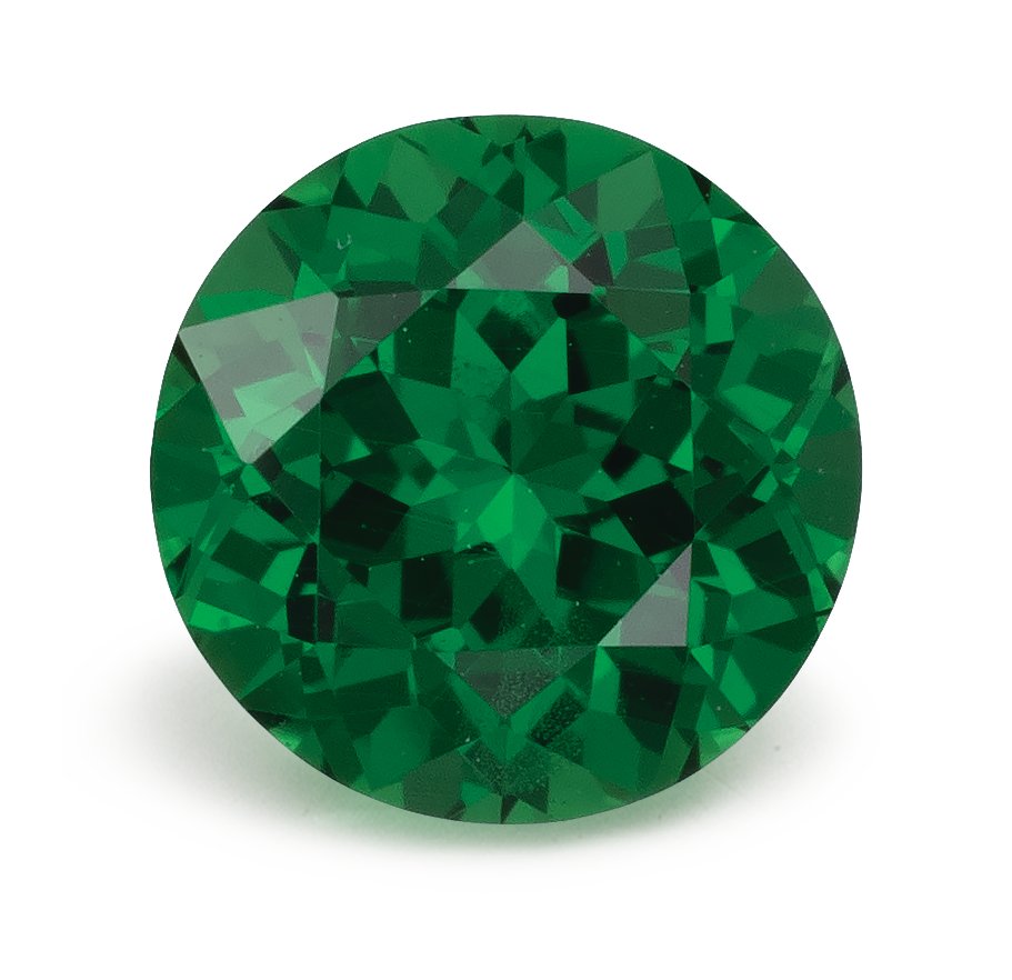 ROUND 0.97ct Natural Tsavorite Garnet