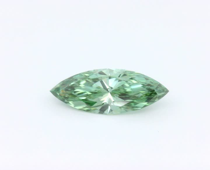 MARQUISE 2.51ct Fancy Vivid Green VS1