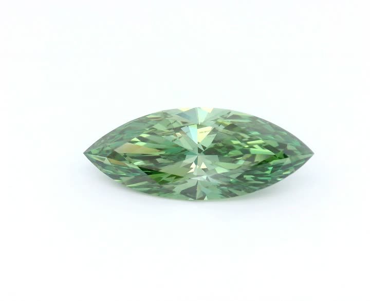 MARQUISE 4.00ct Fancy Vivid Green VS2