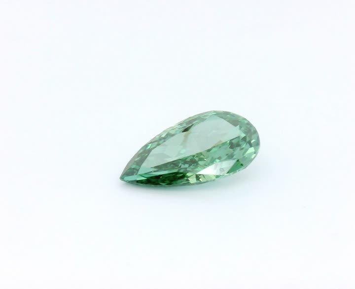 PEAR 2.04ct Fancy Vivid Green VVS1