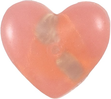 5.8 mm OD Silicone Heart Friction Earring Back