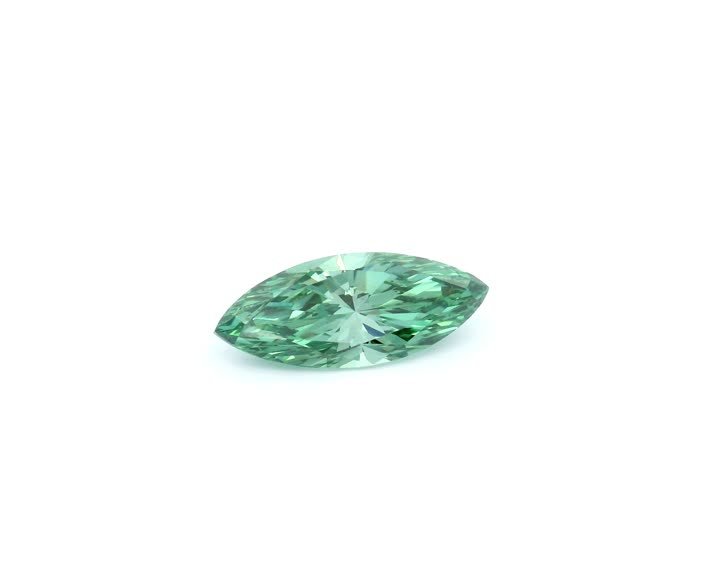 MARQUISE 1.07ct Fancy Vivid Green VS1