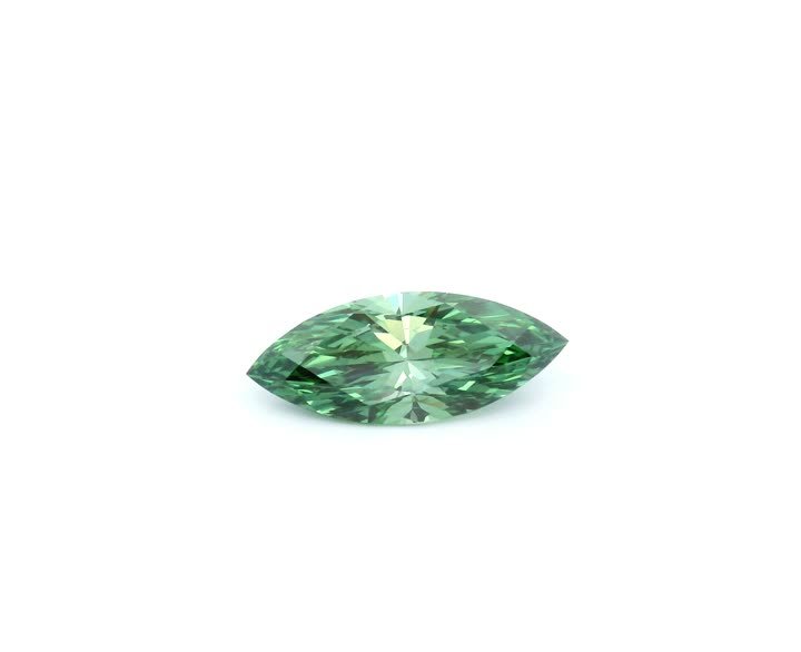 MARQUISE 1.07ct Fancy Vivid Green VVS2