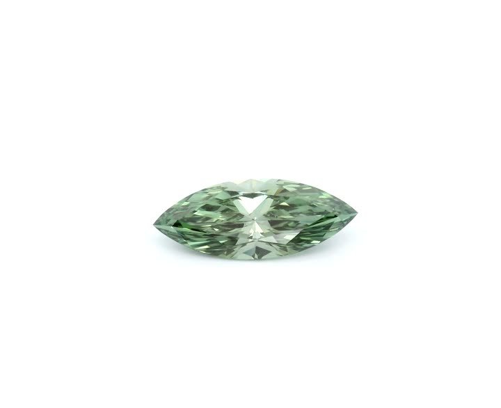 MARQUISE 1.05ct Fancy Vivid Green VVS2