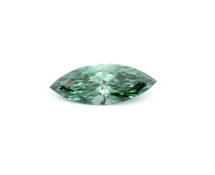 MARQUISE 1.55ct Fancy Vivid Green VVS2