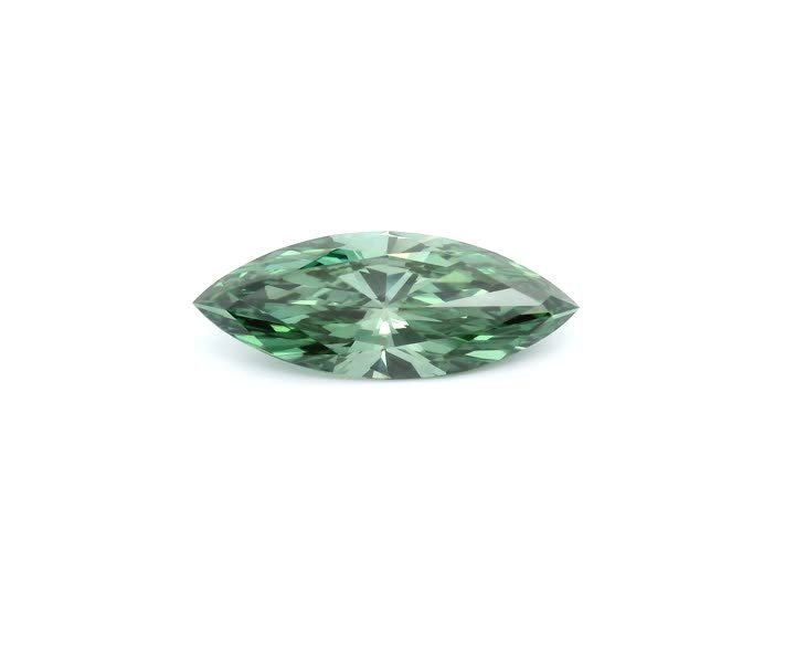 MARQUISE 1.51ct Fancy Vivid Green VS1