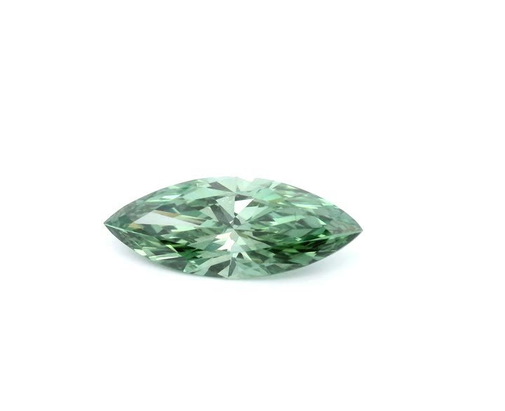MARQUISE 1.87ct Fancy Vivid Green VS2
