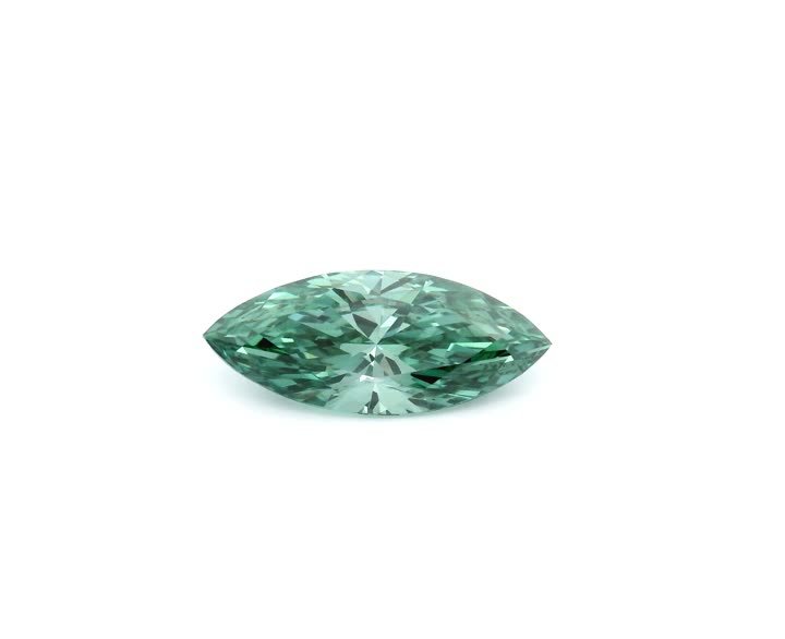 MARQUISE 1.59ct Fancy Vivid Green VVS2