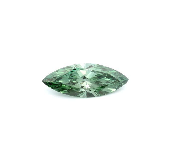 MARQUISE 1.58ct Fancy Vivid Green VVS2