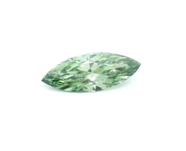 MARQUISE 2.01ct Fancy Vivid Green VS1