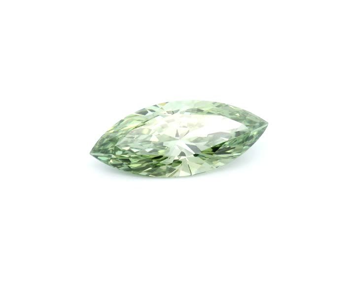 MARQUISE 2.01ct Fancy Vivid Green VS2