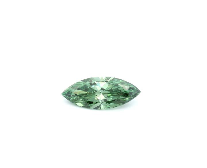 MARQUISE 1.00ct Fancy Vivid Green VVS2