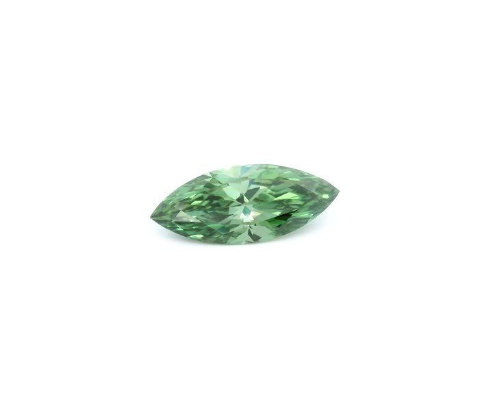 MARQUISE 1.00ct Fancy Vivid Green VS1