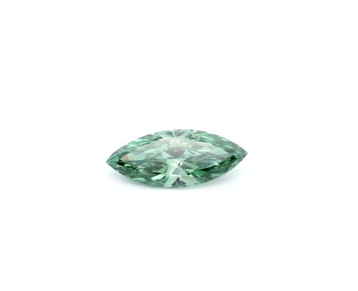 MARQUISE 1.03ct Fancy Vivid Green VVS2