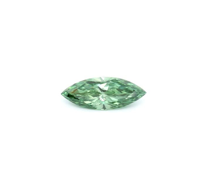MARQUISE 1.01ct Fancy Vivid Green VVS2