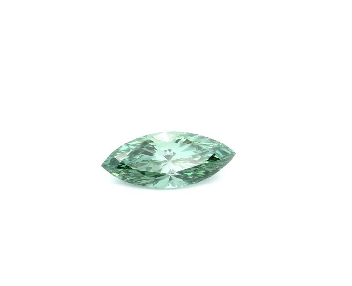 MARQUISE 1.01ct Fancy Vivid Green VVS2