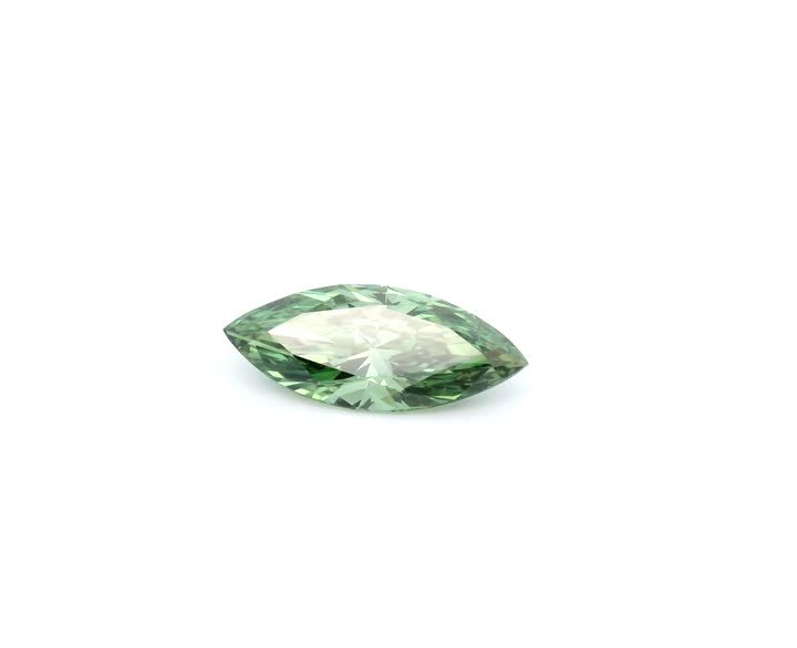 MARQUISE 1.01ct Fancy Vivid Green VS1