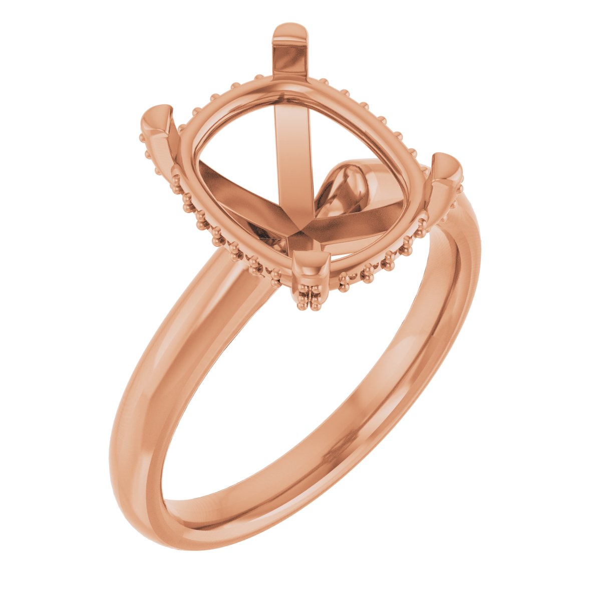 Pave-Style' Accented Engagement Ring