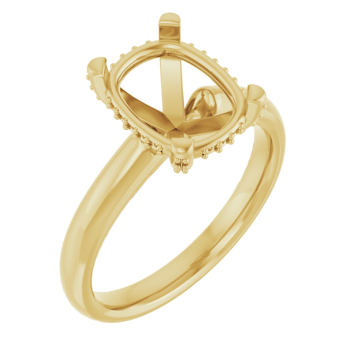Pave-Style' Accented Engagement Ring