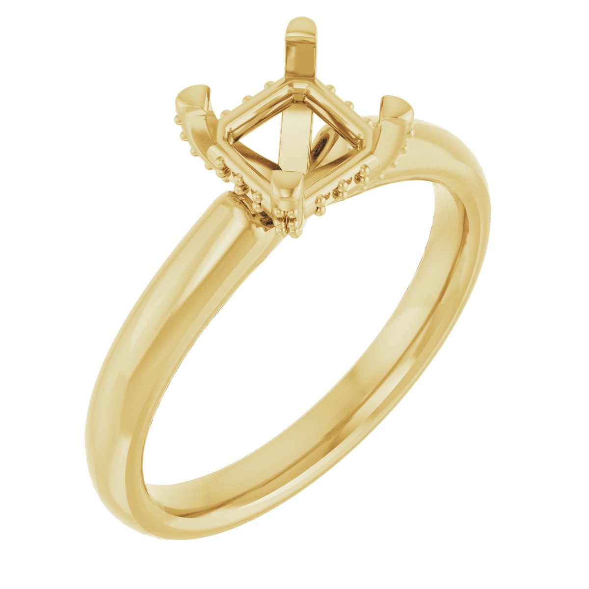 Pave-Style' Accented Engagement Ring
