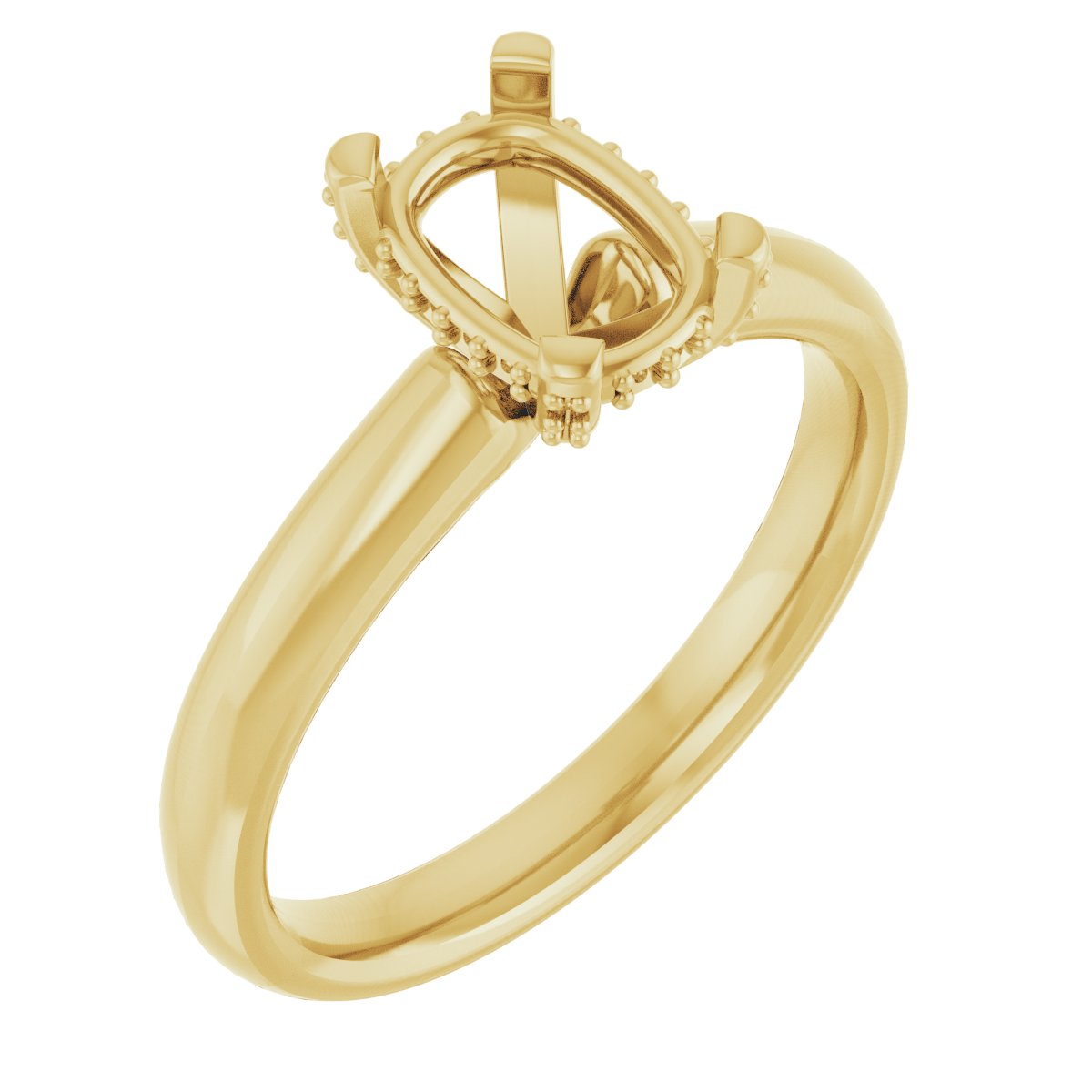 Pave-Style' Accented Engagement Ring