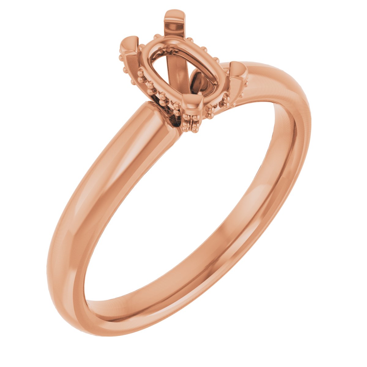 Pave-Style' Accented Engagement Ring