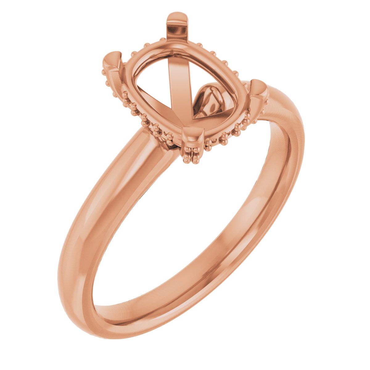 Pave-Style' Accented Engagement Ring