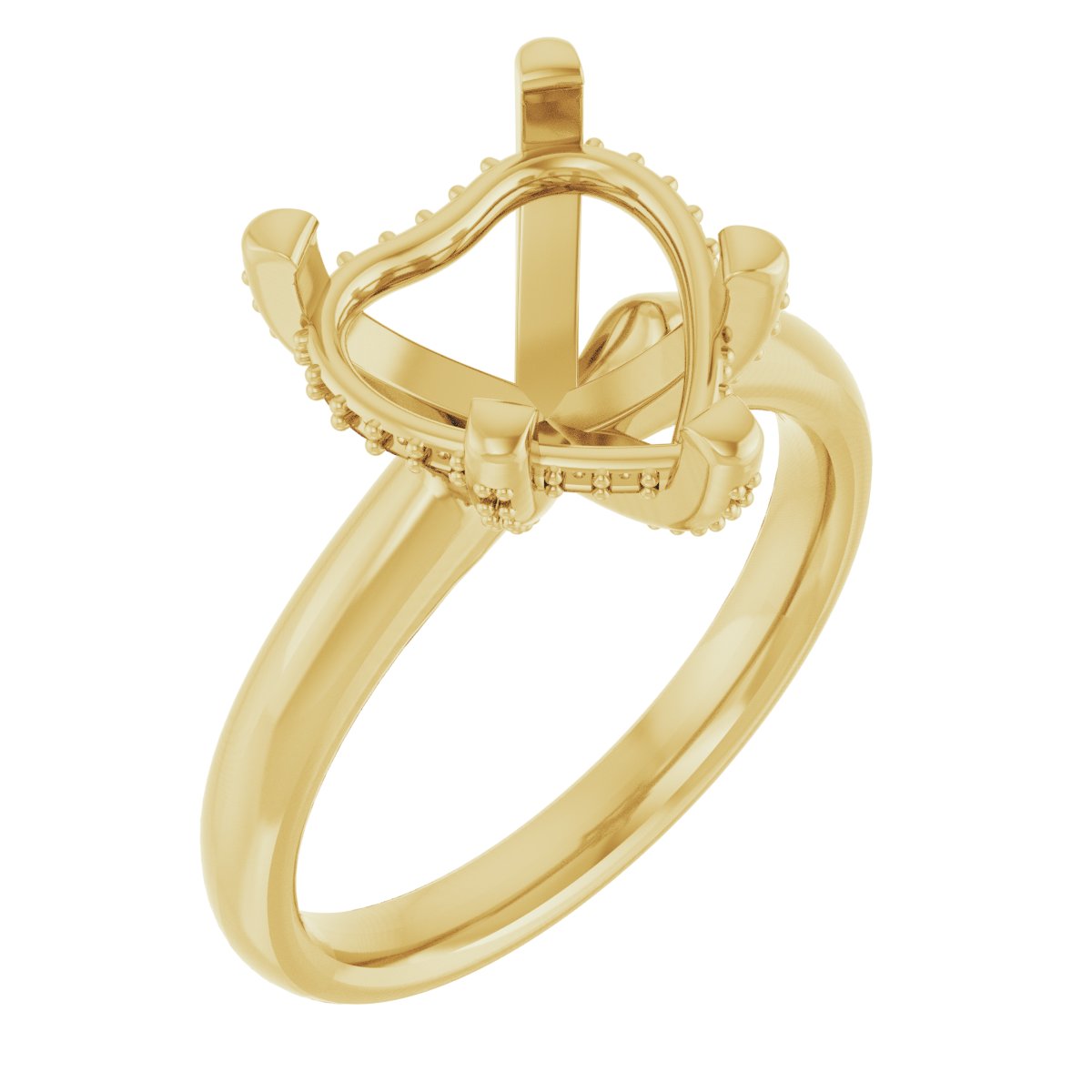 Pave-Style' Accented Engagement Ring
